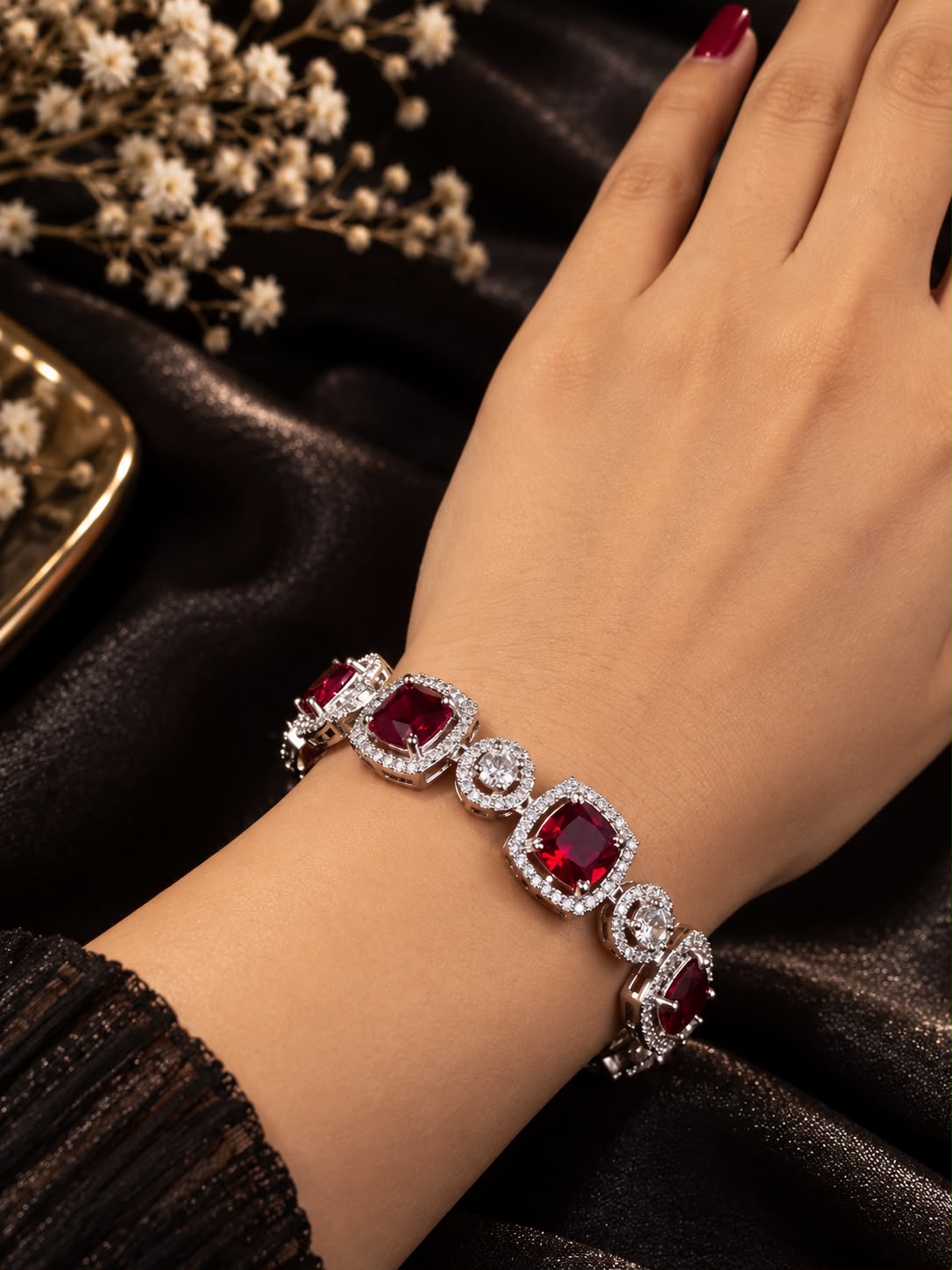 The Ruby Radiance Bracelet, view 2
