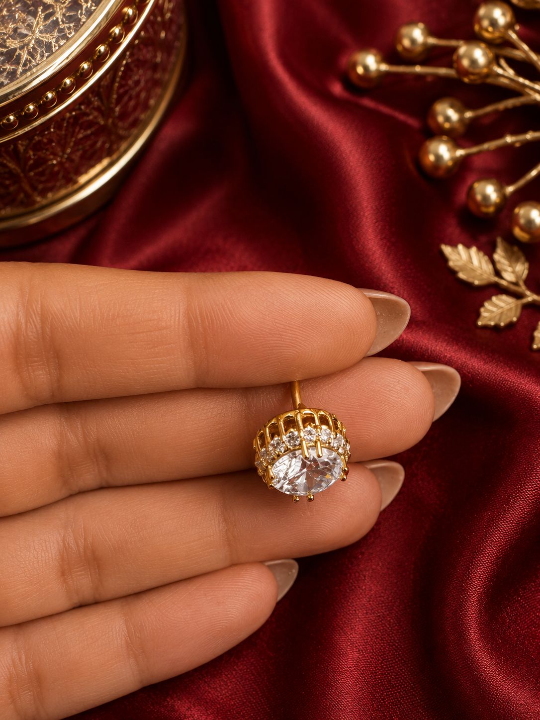 The Radiance Studs, Silver, view 3