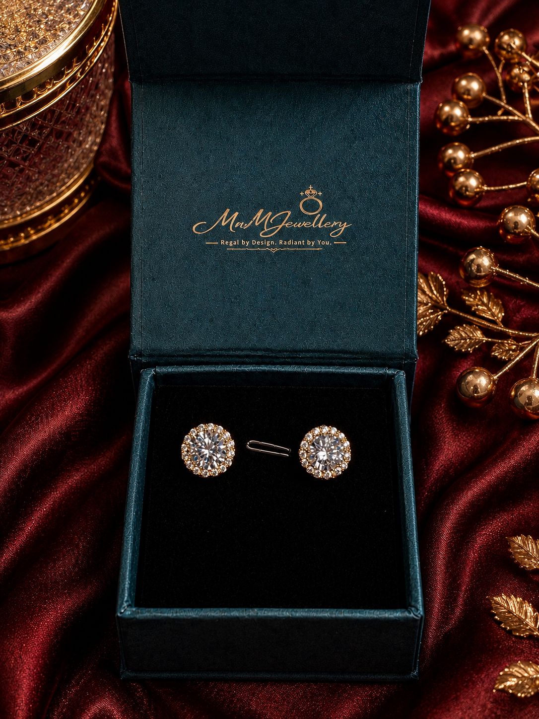 The Radiance Studs, Silver, view 5